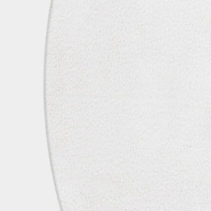 BARROW - Tapis rond en fausse fourrure doux uni Blanc