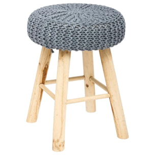 Tabouret "Suzette" gris