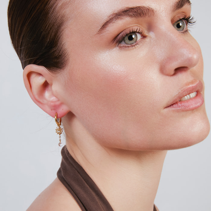 Pendientes Irath acabado oro amarillo 18k