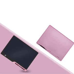 Tavoletta grafica LCD da 16 pollici per scrittura e disegno, sfondo multicolore. Portatile, con blocco di cancellazione e batteria ricaricabile.