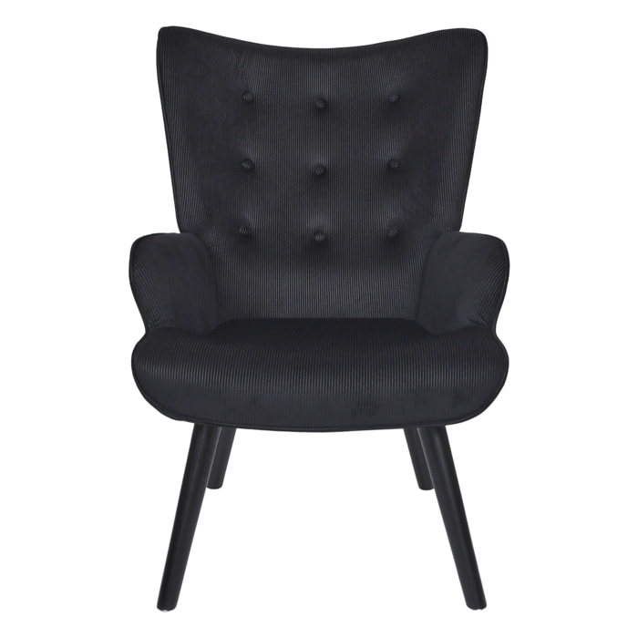 Fauteuil De Salon Giulia Noir