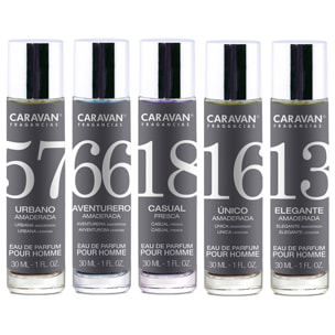 5x caravan perfumes surtidos de hombre nº13 + nº16 + nº18 + nº56 + nº57.