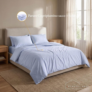 Parure copripiumino in cotone - Azzurro
