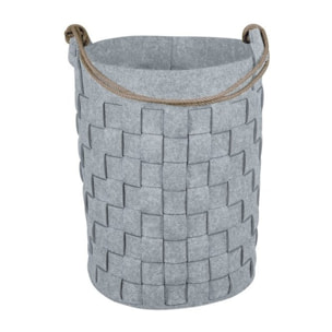 Panier à  linge COSYHOME 70L Gris Spirella