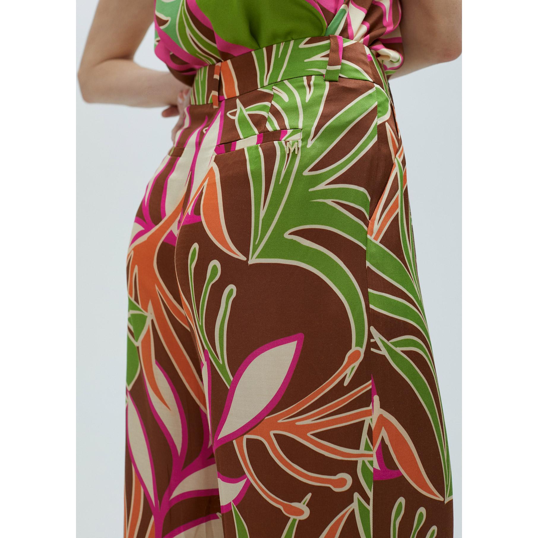 Pantaloni morbidi con stampa floreale