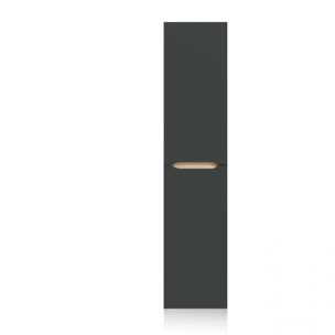 Columna de baño suspendida Opera Antracita - Roble