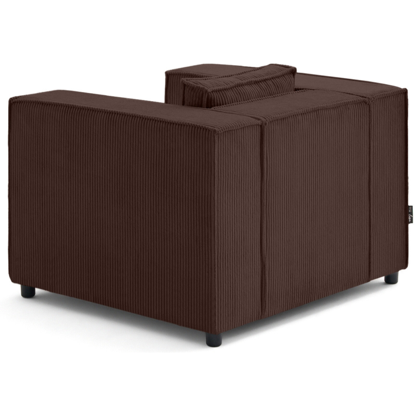 Stella - fauteuil en velours côtelé - Marron