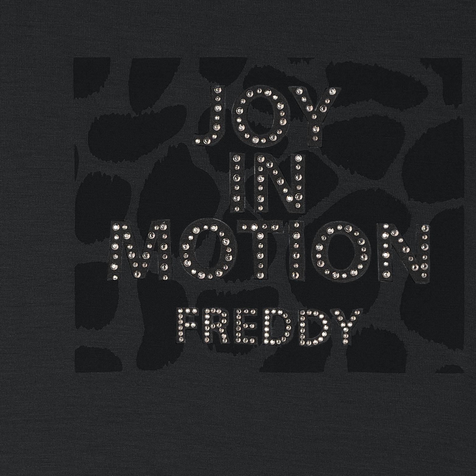 T-shirt cropped senza maniche in jersey viscosa con grafica