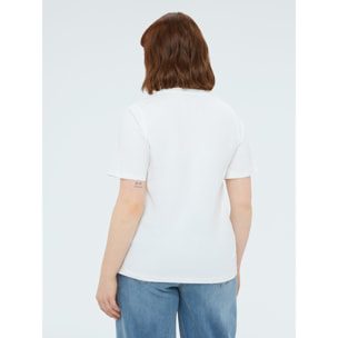 Fiorella Rubino - T-shirt in cotone con stampa floreale - Bianco
