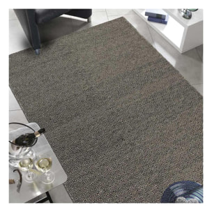 Tapis kilim fait main en laine motif géométrique MIPA