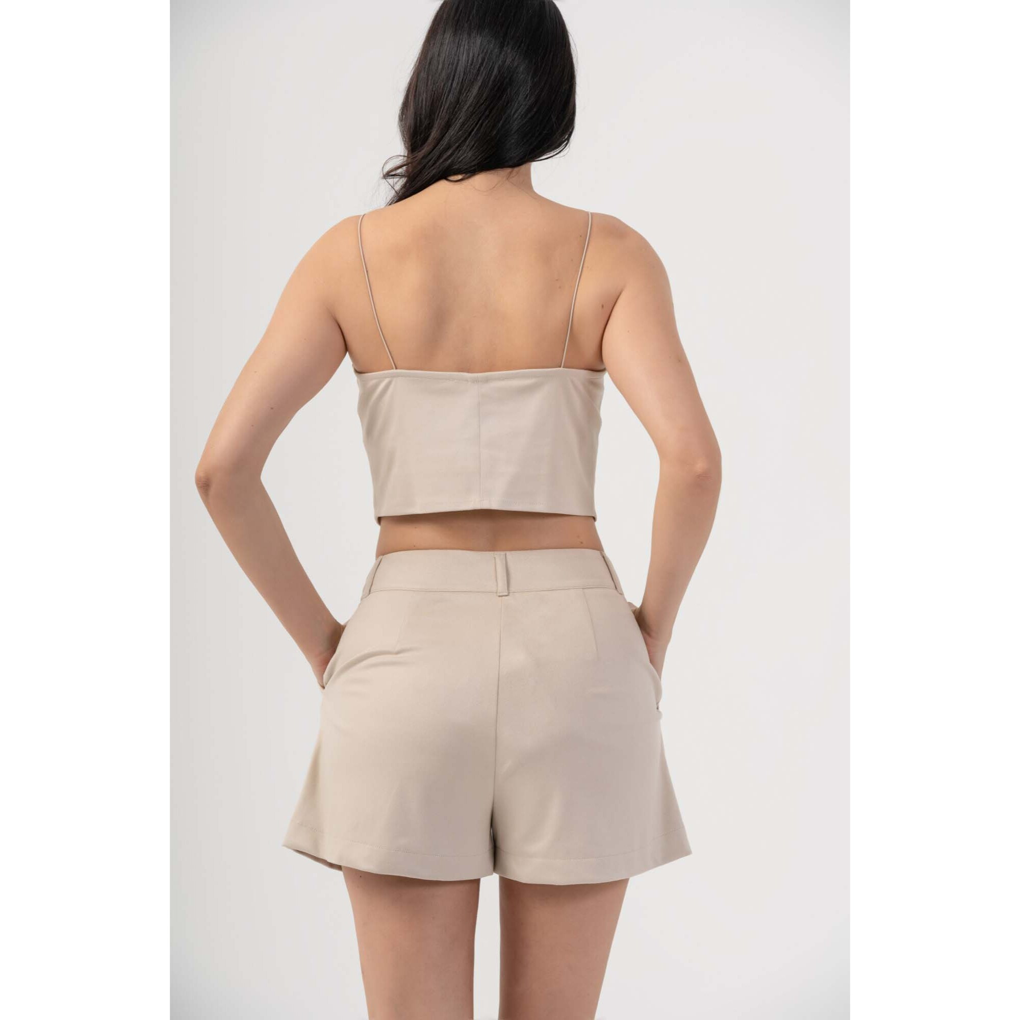Kocca - Top cropped effetto suede Donna