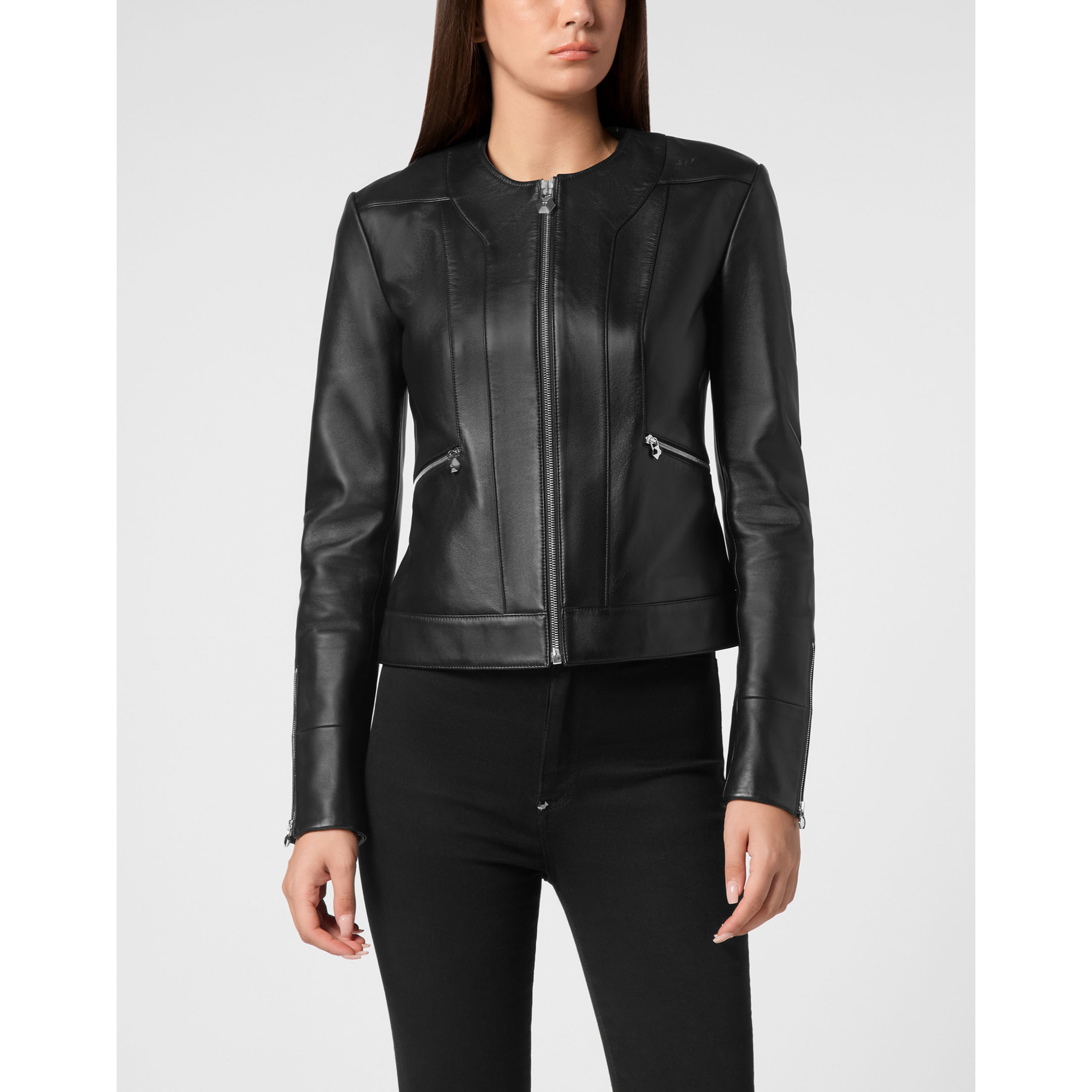 PHILIPP PLEIN Biker de cuero