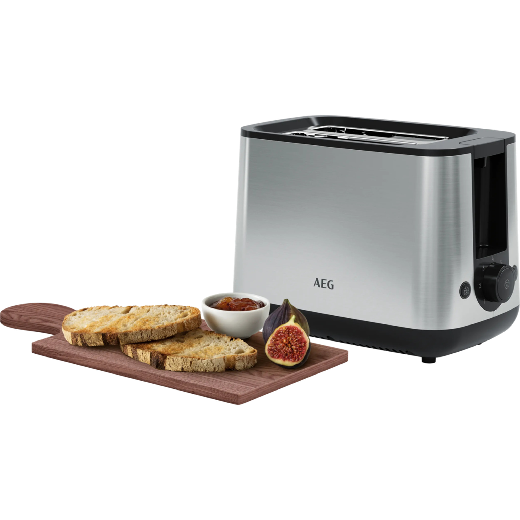 AEG Tostadora de acero inoxidable con siete niveles de tostado T3-1-3ST