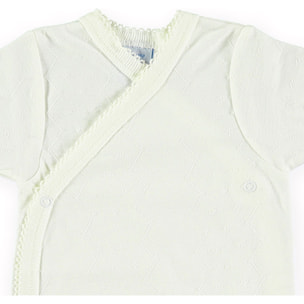 Body cruzado bebé manga corta algodón