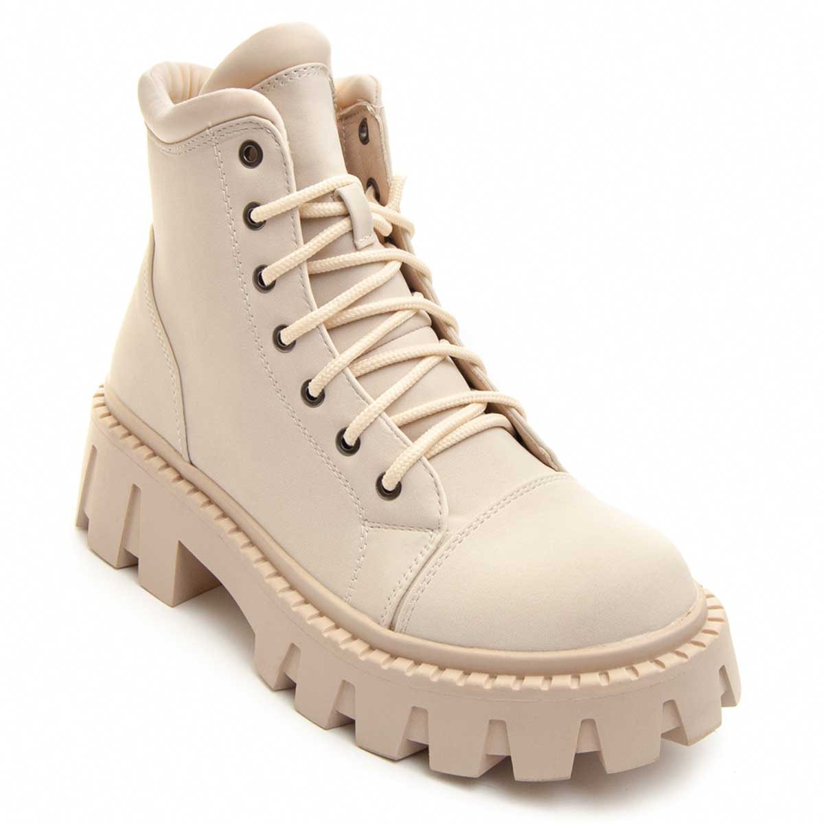 Botines de Plataforma - Beige - Altura: 5 cm