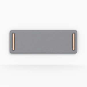 Tête de lit en tissu gris 160 cm - Katia