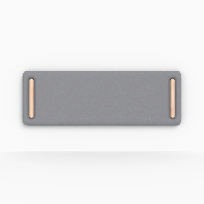 Tête de lit en tissu gris 160 cm - Katia