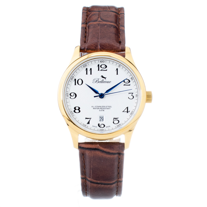 Reloj Bellevue D.45 Mujer Analogico Cuarzo con Correa de Piel sintetica