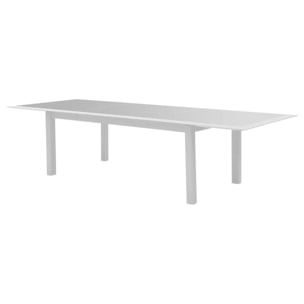 Table de jardin extensible Allure Gris & Blanc