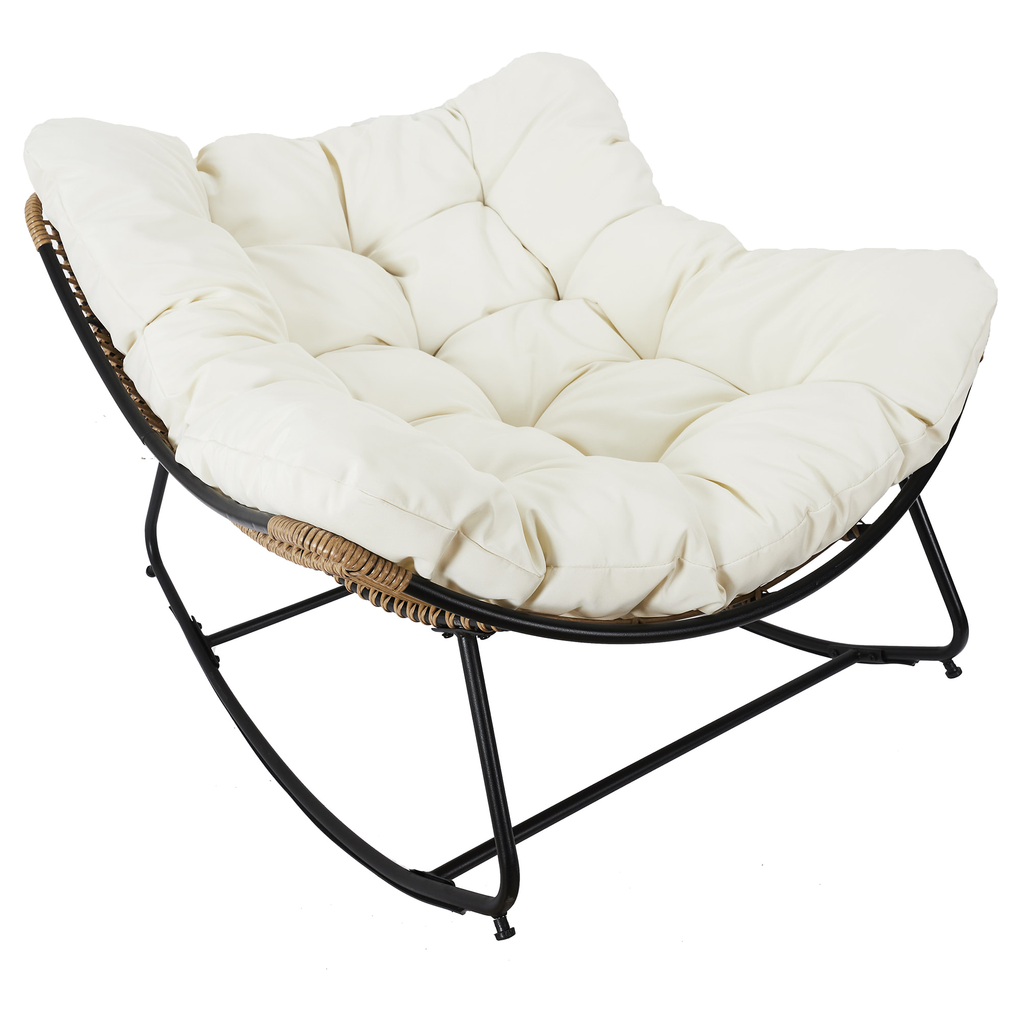 Fauteuil A Bacsule Tulum Coussin Beige