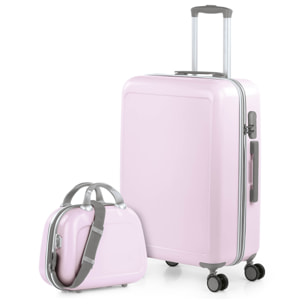 Juego De Maletas Pc Itaca Stickers Rosa