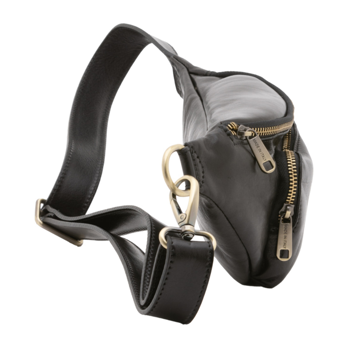 Marsupio  da uomo In Vera pelle Made in Italy 30x15x8,5 cm