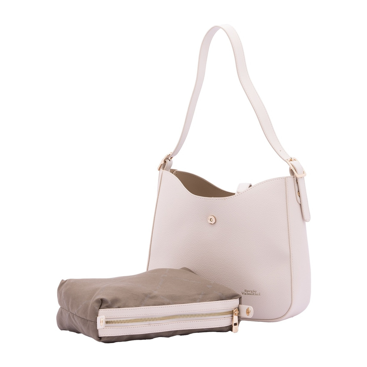 Borsa a tracolla da donna - Modello False - Ecopelle - 24.0 x 27.0 x 9.0 cm