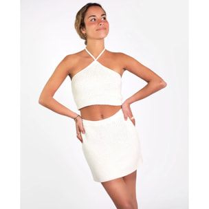 Mini falda estampado flores