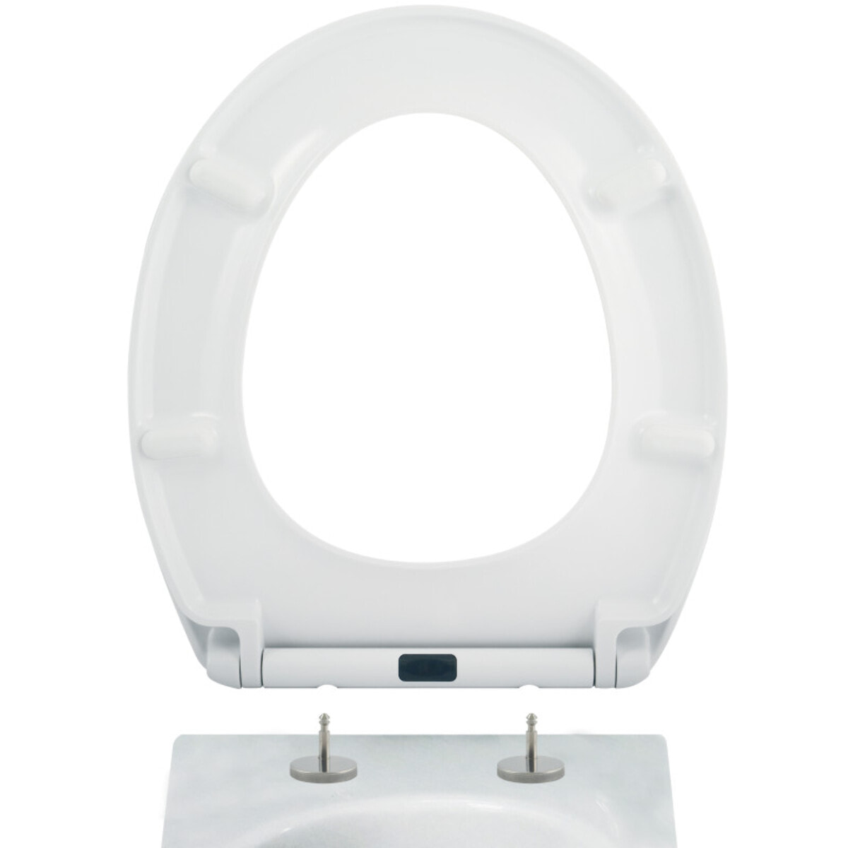 Abattant wc Thermo Dur EASY CLEAN Blanc - Charnières Inox MSV