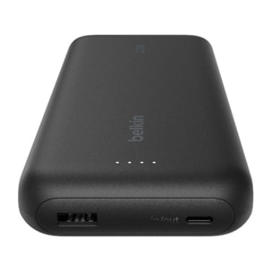 Batterie externe BELKIN 20000 mAh avec cable USB-C intégre noir