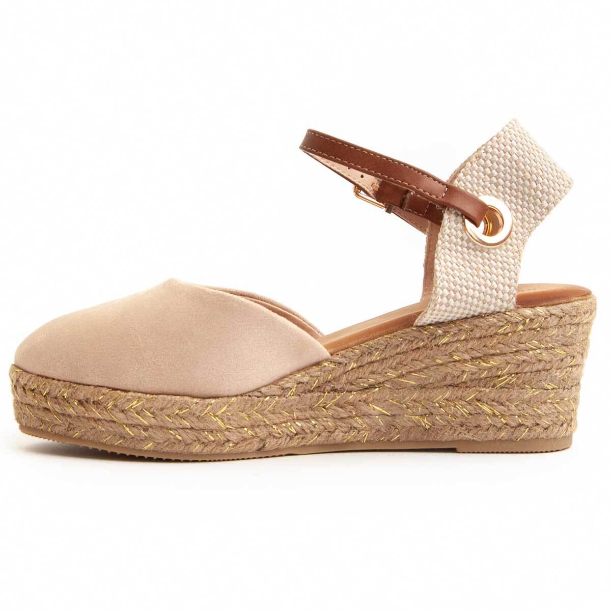 Alpargatas de cuña - Beige - Altura: 6 cm