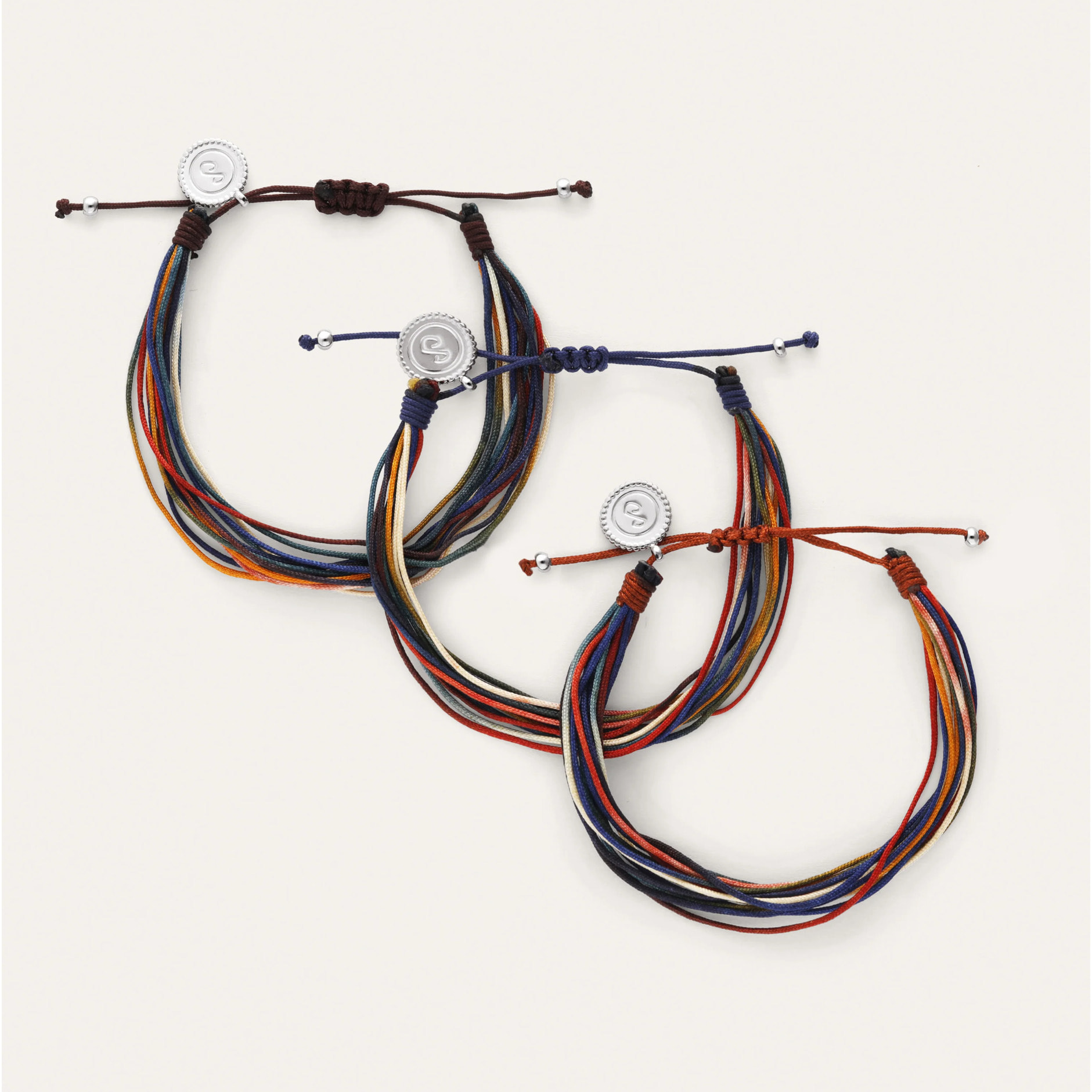 Bracciale Pack di 3 Bracciali Bruma Rainbow Acciao Placcato Oro