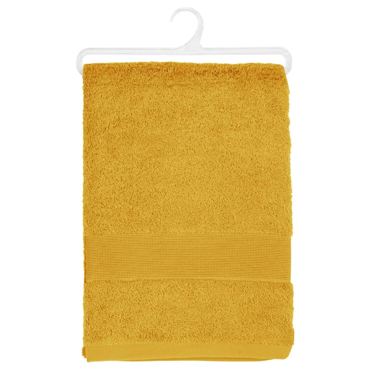 Drap de bain "Essentiel" coton jaune 100x150cm