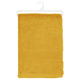 Drap de bain "Essentiel" coton jaune 100x150cm