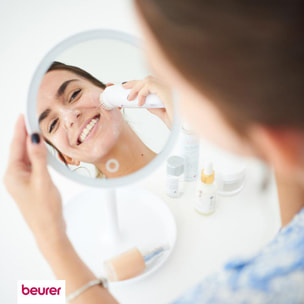 Brosse visage - Nettoyage quotidien de la peau avec désincrustation des pores - étanche - pour la douche et le bain