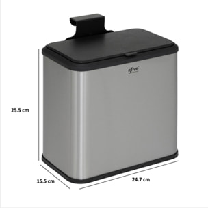 Poubelle à compost en inox 5L