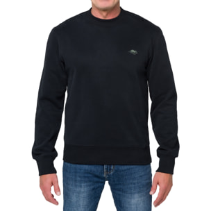 Felpa EAGLE girocollo in cotone Nero