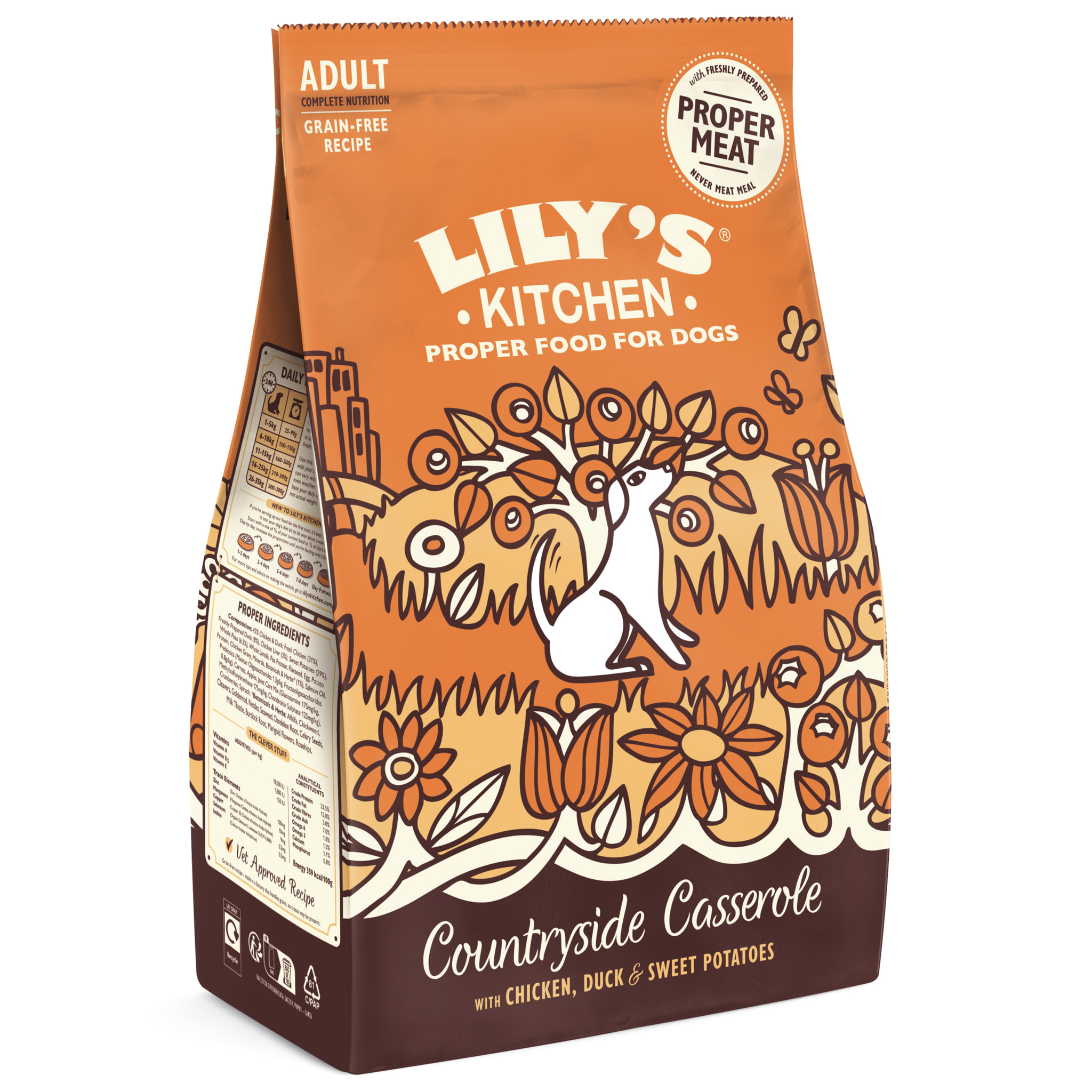 LILY'S KITCHEN Chien Countryside Casserole Poulet au canard et patates douces 7kg