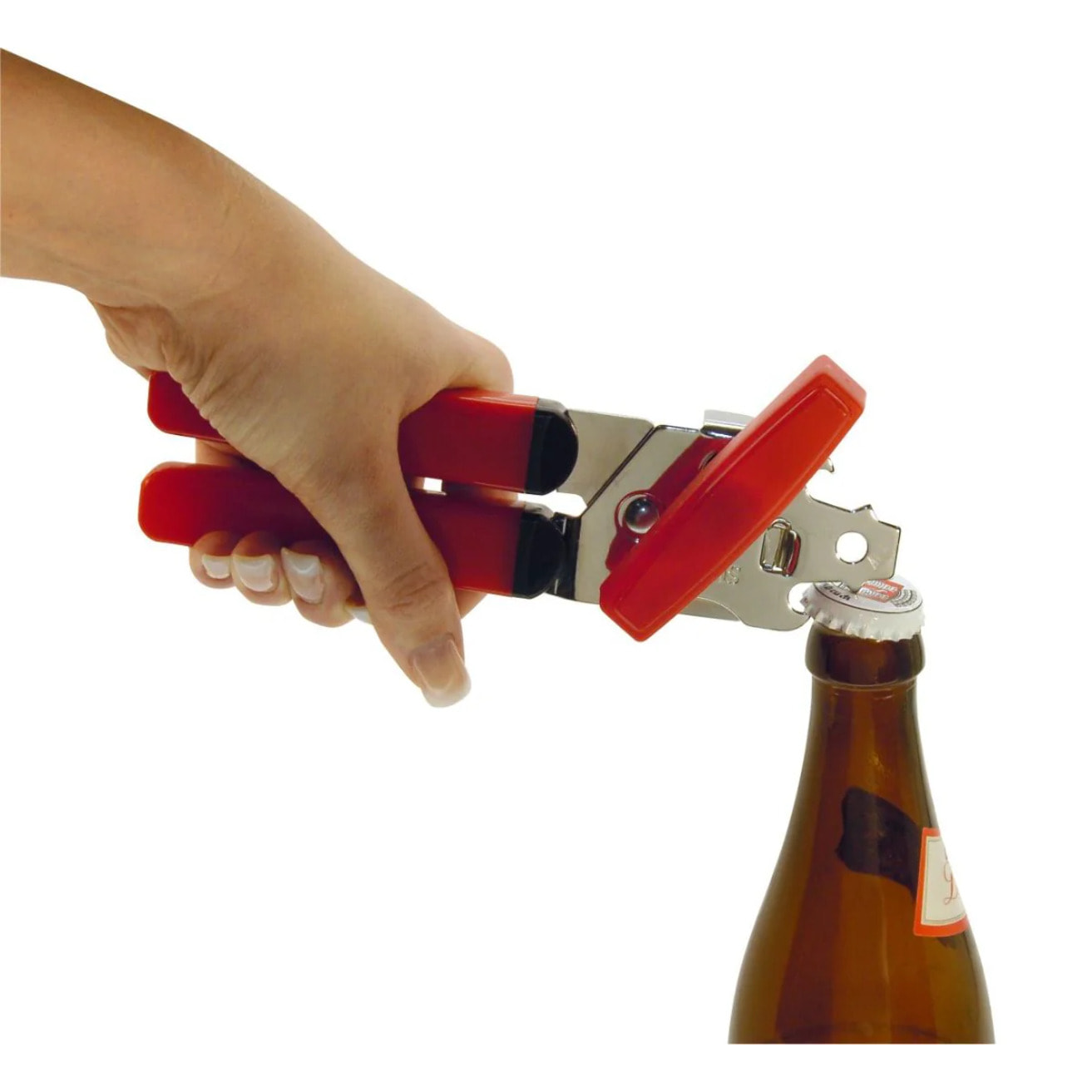 Ouvre boîte 3 en 1 pour gaucher 17 cm Fackelmann Basic