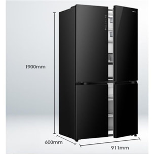 Réfrigérateur multi portes HISENSE RQ768N4GBE freshfit