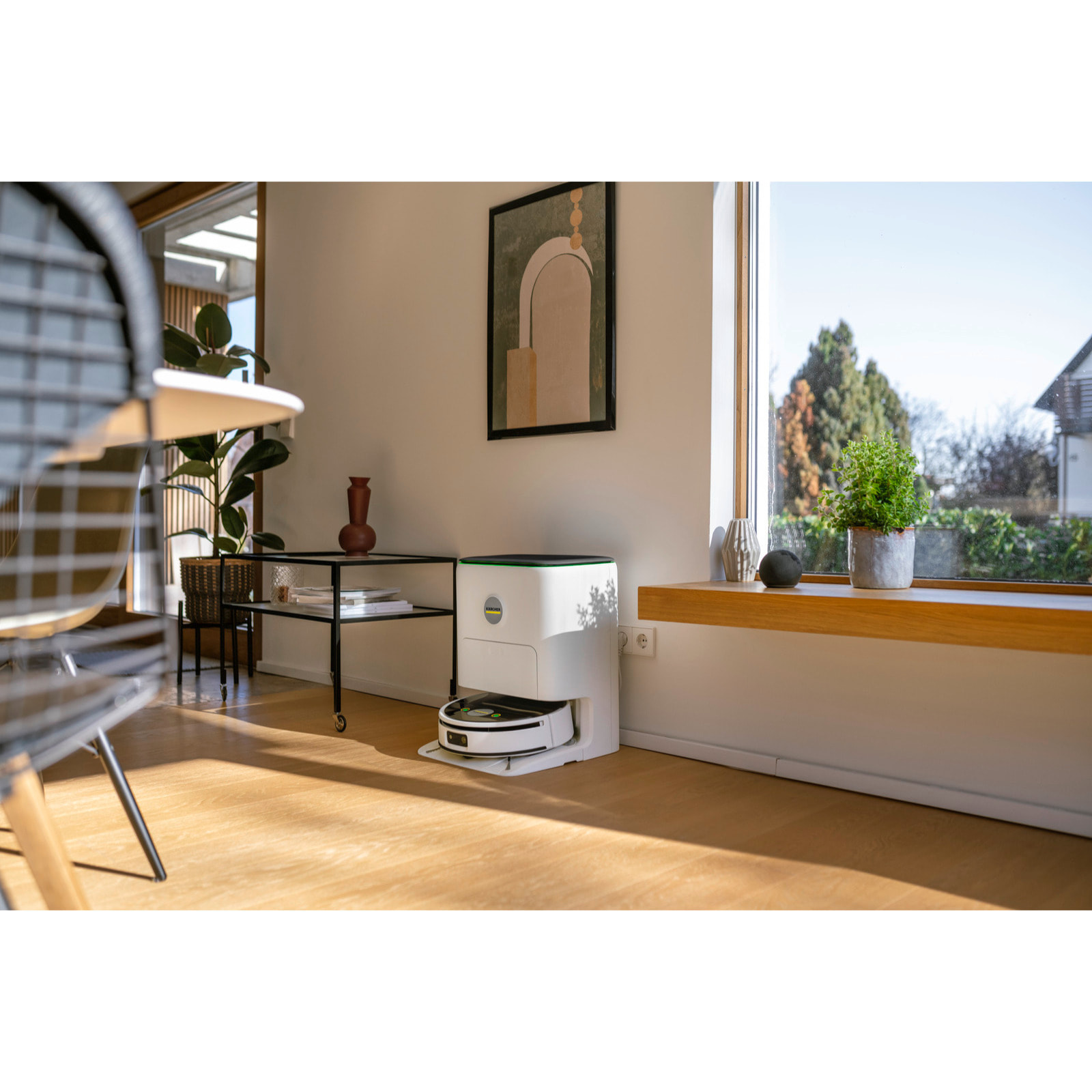 Aspirateur robot laveur KARCHER RVF7 confort EXTRA - aspire/lave/sèche tous type de sols - station vidange liquide/poussière - 160m²