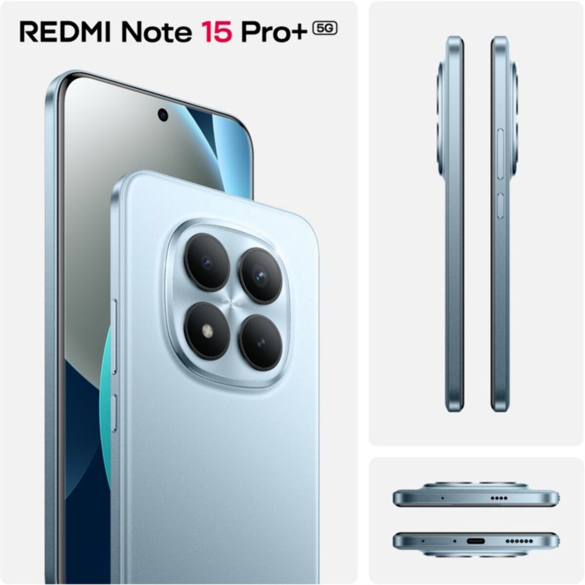 Smartphone XIAOMI Redmi Note 15 Pro+ Bleu 256Go 5G