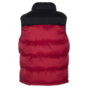 UTAHV PADDED VEST WITH YOKES & SCHOTT NYC EMBROIDERY BODY = 100% NYLON / YOKES = 60% COTTON 40% NYLON Rosso