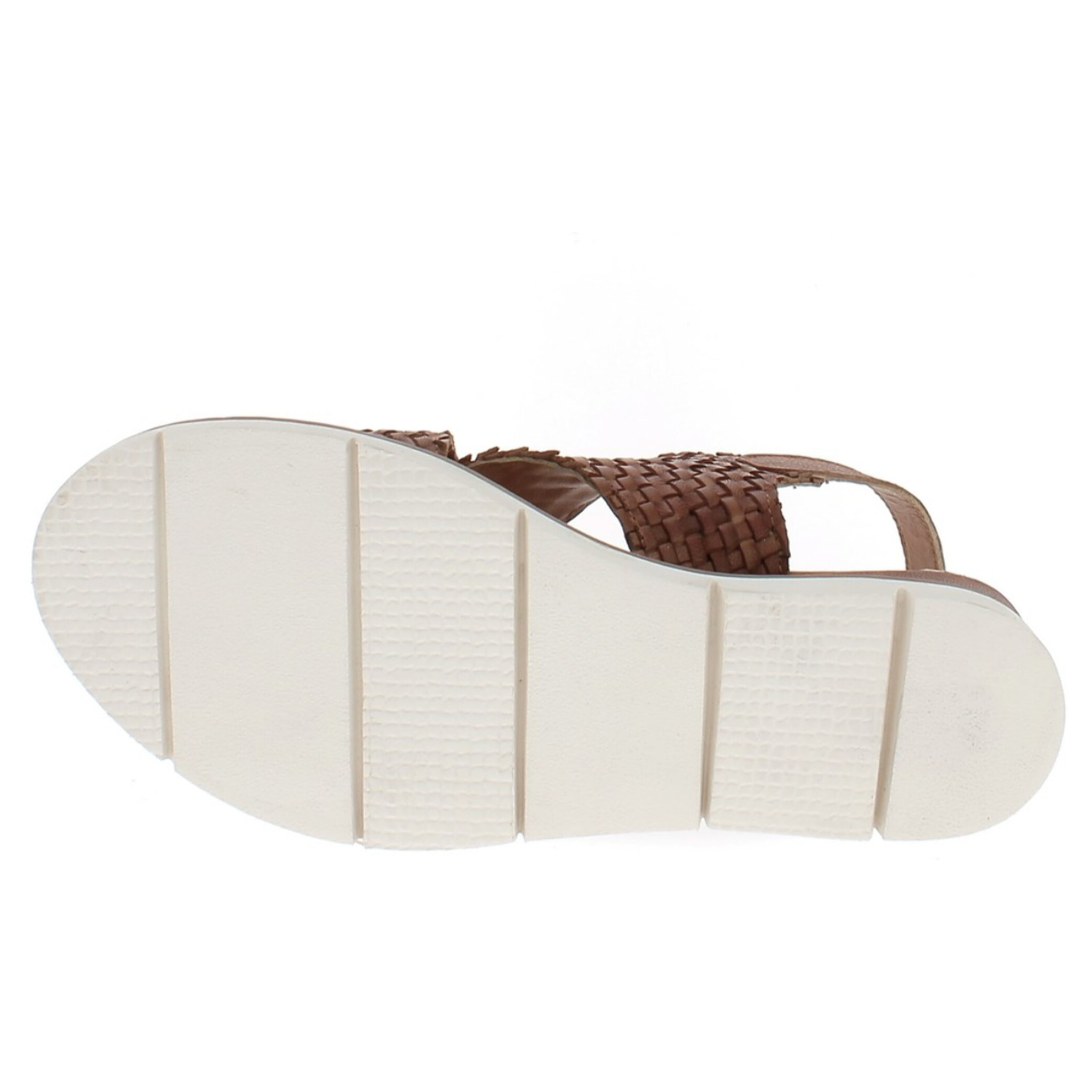 Armata di Mare Scarpe Donna Sandalo in Pelle Incrociato con Cinturino Laterale AMD 1V3741 Tan