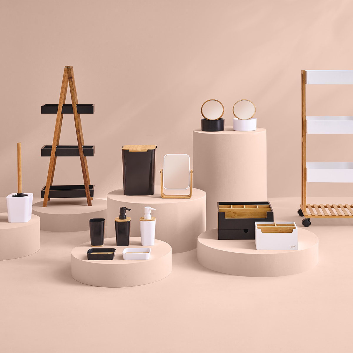 Boîte de rangement avec miroir Blanc Naturéo
