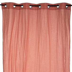 Rideau "Berlingot" rose terracotta 140x250cm