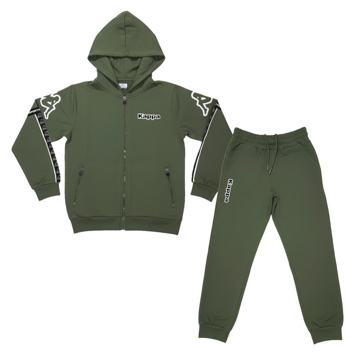 Tuta Ragazzo KAPPA 8 - 16 Anni Cotone Felpato