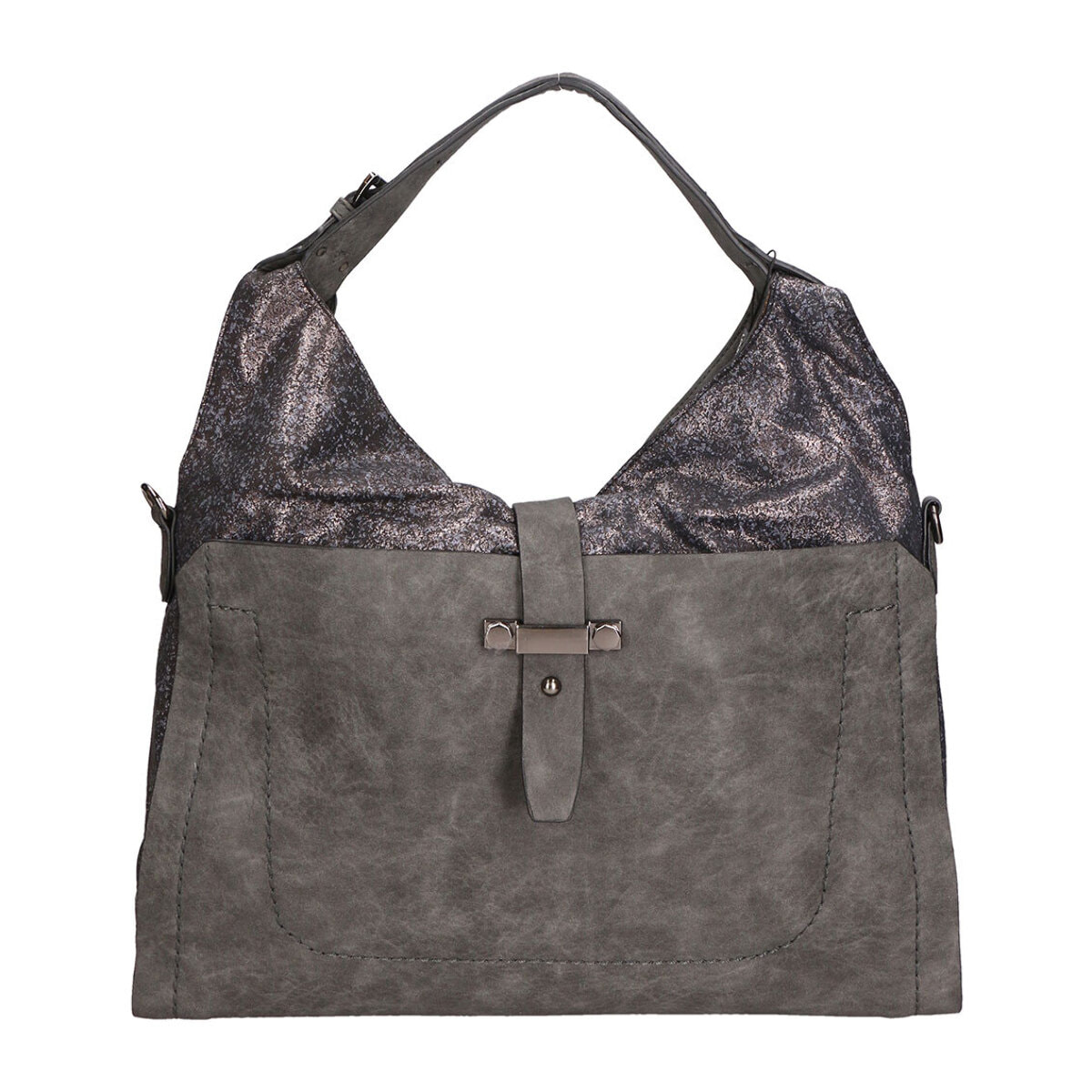 Borsa a spalla  da donna In Vera pelle Made in Italy 44x34x10 cm