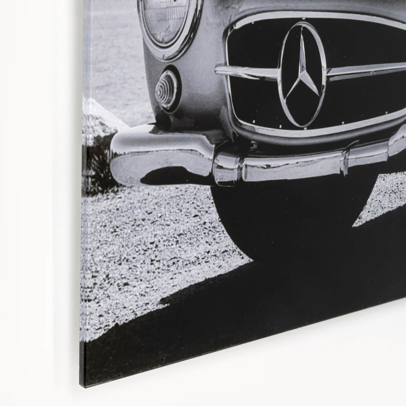 Tableau en verre voiture de profil 50x40cm Kare Design