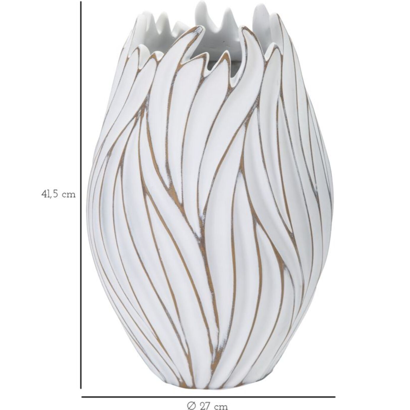 VASO RESINA HONDURAS CM Ø 27X41,5